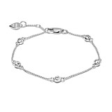 Outlet Edith Crystal Silver Bracelet