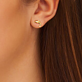 Outlet Teeny Weeny Dolphin Gold Stud Earrings