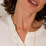 Luna Star Gold Plated Necklace