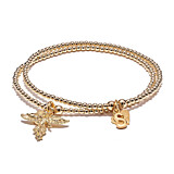 Santeenie Duo Gold Plated Bracelet Stack