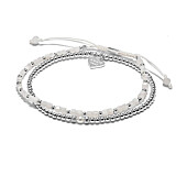 Moonstone Silver Bracelet Stack