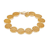 Outlet Flower of Life Gold Linked Bracelet