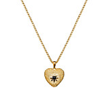 Divine Heart Gold Plated Pendant Necklace