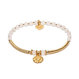 Fleur Gold Plated Bracelet Stack