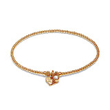 Zodiac Gold Plated Charm Bracelet - Semi Precious Birthstone