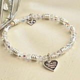 Charming Sparkle Silver Charm Bracelet - You're My Shining Star