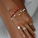 Outlet NU & MII Vivienne Pearl Gold Bracelet