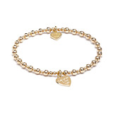 Mini Orchid Gold Plated Charm Bracelet – Laughter Love Life