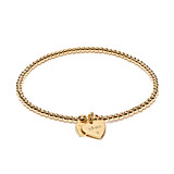 Santeenie Gold Plated Charm Bracelet - Flower & Mum