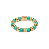 Joy Turquoise Gold Plated Ring