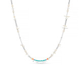 Shangri-La Silver Necklace - White
