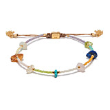 Rainbow Gold Friendship Bracelet