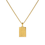 Gala Personalised Birth Date Gold Plated Necklace
