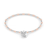 Fiore Silver Charm Bracelet - Flower Cup