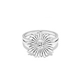Orbit Silver Ring - Crystal