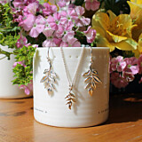Leaf Silver Necklace