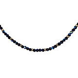 Mini Blisski Gold Plated Necklace - Black Crystal
