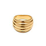 NU & MII Radiance Gold Plated Ring