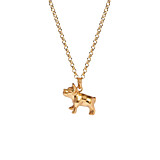 Outlet French Bulldog Charm Gold Plated Necklace