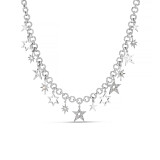 Celeste Silver Charm Necklace