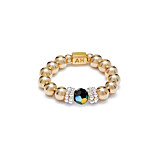 Seri Jet Black Gold Ring