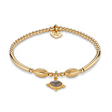 Labradorite Quartet Gold Plated Stack