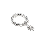 Mini Charm Silver Ring - Astra Star