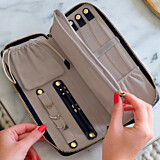 Stackers Navy Blue Jewellery Roll