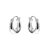 NU & MII Yvette Hoop Silver Earrings