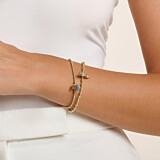 Santeenie Imogen Heart Gold-Filled Charm Bracelet - Choice of Colour