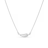 Esme Feather Silver Necklace