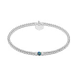 Crystal Delight Silver Bracelet Stack