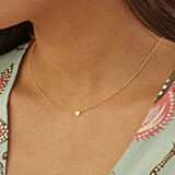 Outlet Teeny Weeny Heart Gold Necklace