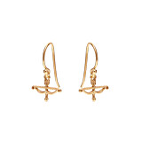 Outlet Lover's Arrow Gold Plated Earrings