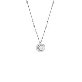Full Moon Silver Necklace