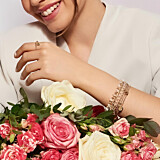 Fiore Gold Plated Charm Bracelet - Flower Cup