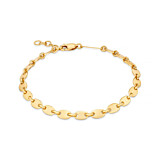 Liv Bentley Oval Disc Chain Gold Plated Bracelet