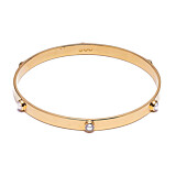 Outlet Samara Pearl Gold Plated Bangle