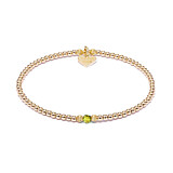 Aster Gold Plated Bracelet - Olivine