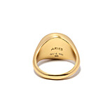 NU & MII Zodiac Signet Gold Ring