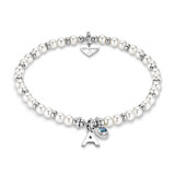 Devotion Pearl Personalised Silver Stack