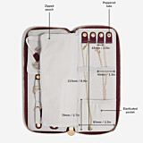 Stackers Jewellery Roll – Burgundy