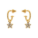 Outlet Tali Star Gold Plated Hoop Earrings