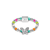 Papillon Silver Ring - Neon Hues