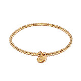 Santeenie Gold Plated Charm Bracelet - Sunflower