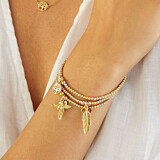 Santeenie Gold Plated Charm Bracelet - My Guardian Angel