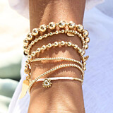 Enamel Heart Gold Plated Friendship Bracelet