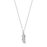 Outlet Silver Feather Necklace