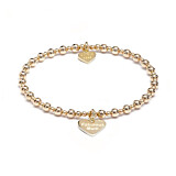 Mini Orchid Gold Charm Bracelet - Fabulous Mum
