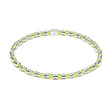 Joy Crystal Silver Bracelet - Lime
